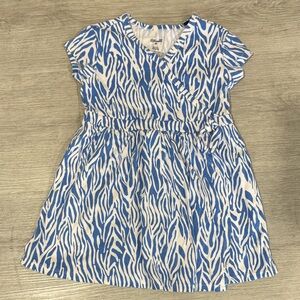 Target x Diane Von Furstenberg Blue and White Patterned Kids Dress